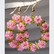 Fresh Wreath Earrings Material Kit Small Glass Beads Jewelry Making Kit Country Vibe