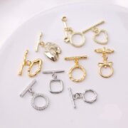 2pcs/lot 18k Gold Color-Protected OT Copper Plated with Real Gold Handmade DIY Bracelet Necklace Connector Accessories Materials