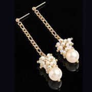 Long Chain Pearls Earrings Material Kit for DIY Jewelry Making