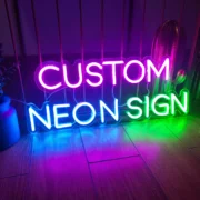 Custom Neon Sign Personalized Text Logo Names Customized LED Neon Signs Birthday Wedding Party Bar Coffee Wall Light Decoration Retro