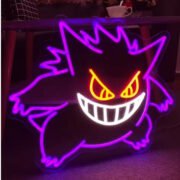 Pokemon Pikachu Snorlax Gengar Hello Kitty Kuromi LED Neon Light Acrylic Decor for Children Room House Game Room Gifts